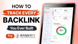 RankyFy Backlink Tracker | AI SEO Link Building Tool — Track & Manage Backlinks from One Dashboard
