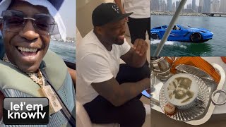 50Cent Takes Uncle Murda With Him To Dubai & He Is Out Here All Iced Out Having The Time Of His Life