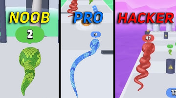 NOOB vs PRO vs HACKER - Snake Run Race