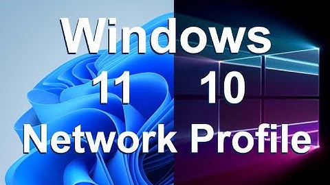 Windows 10, 11 - How to Change Network Profile, Turn on File and Printer Sharing, Network Discovery