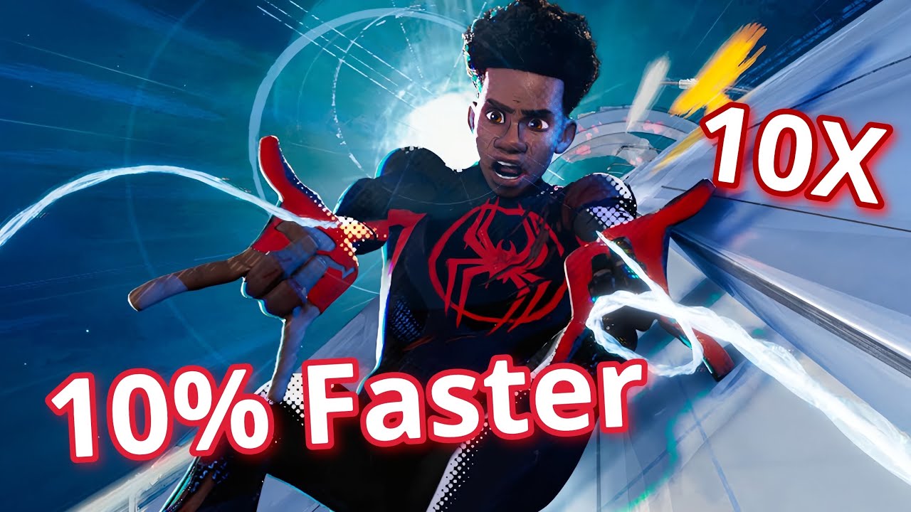 Spider-Man Across the Spider Verse but every word makes it faster