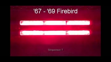 1967 - 1969 Firebird Sequential LED Tail Lights by Easy Performance Products