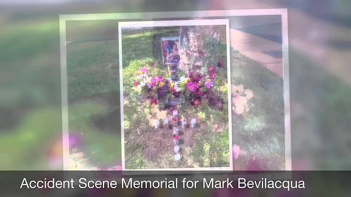Accident Scene Memorial to Mark Bevilacqua