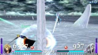 DISSIDIA FF Cloud Lv 100 vs Sephiroth Lv 100