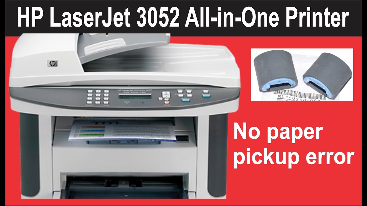 hp laserjet 3050 nej pappersupptagningsfel