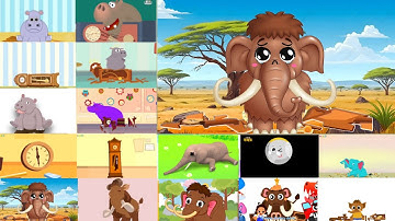 Karton Fx: Hickory Dickory Dock || 6 Hippo, 5 Elephant & 5 Mammoth || Effect Tutorial