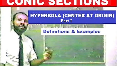 Hyperbola I (Center at Origin): Definition, Standard Form, Center, Transverse Axis, & Foci