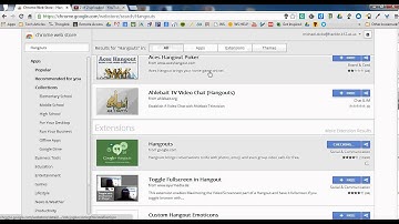 Installing Google Hangout Chrome Extension