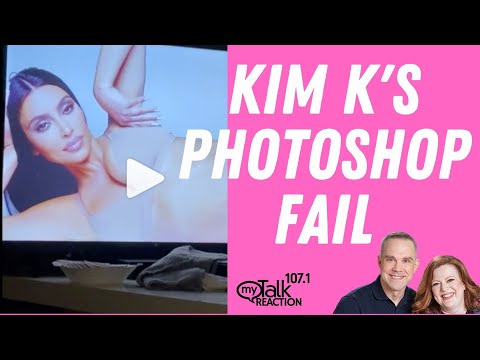 Video: Kim Kardashian Photo With Bad Photoshop