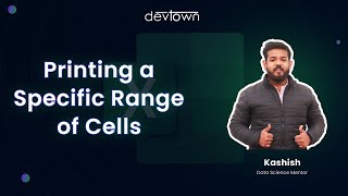 How to print a specific range of cells in MS Excel?