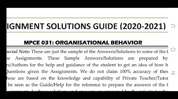 MPCE 031 IGNOU SOLVED ASSIGNMENT 2020-21