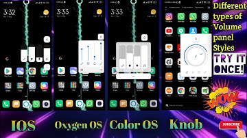 Customize your Volume Panel | Try IOS,Oxygen OS ,MIUI ,One UI,Volume panel Styles & Many More.......