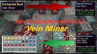 Enchant+ New Enchantments (Vein Miner) | Minecraft (Datapack). screenshot 3