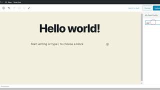 Gutenberg/Block Edit Screen Custom Sidebar Panel