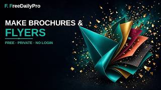 How to Make Brochures & Flyers Free Online | FreeDailyPro.com screenshot 4