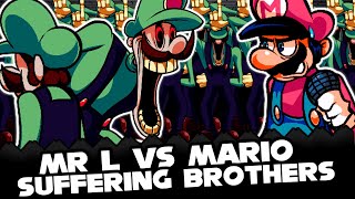 FNF | MR L Vs Mario | Unknown Suffering - Mario's Madness V2 | Mods/Hard/Gameplay | Resimi