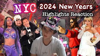 New York Times Square New Year Celebrations Reaction - Jelly Roll, Megan Stallion, Sabrina Carpenter