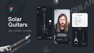 Solar Guitars App Design Concept | Speed UI Design Art | Figma Tutorial screenshot 3