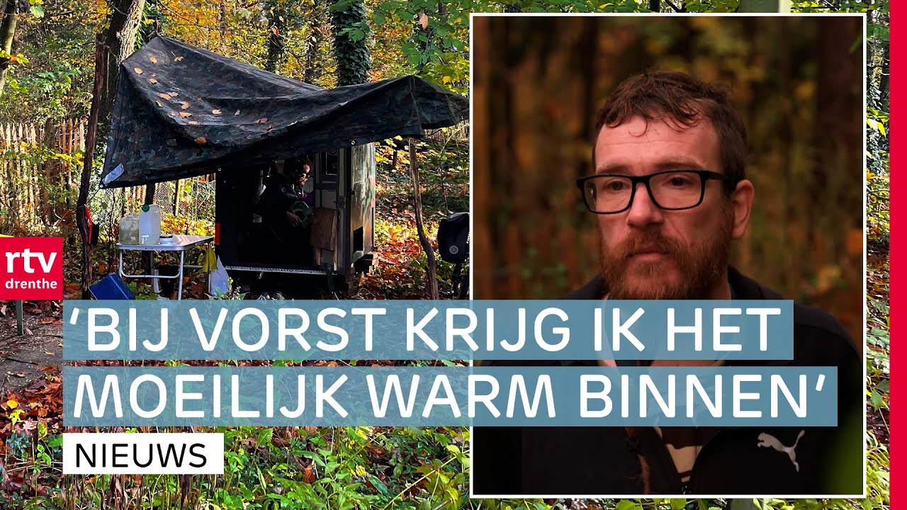 Robert Bast woont offgrid in een fietscaravan in Emmen | Expeditie Nederland | RTV Drenthe