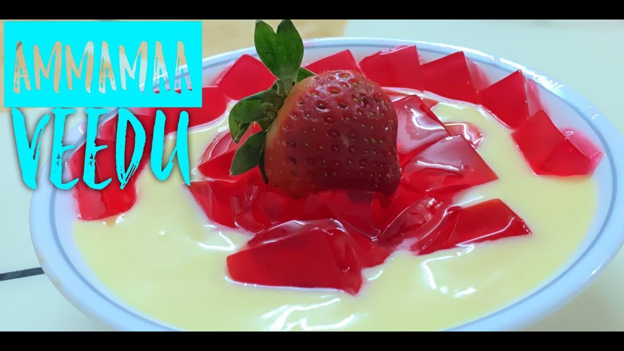 Custard Jelly in Tamil | Sweet Recipe in Tamil | Dessert Recipe in Tamil - YouTube