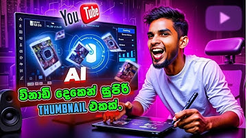 How to Make a YouTube Thumbnail with AI in 2 Minutes | සිංහල Tutorial | ChatGPT + Glif + FaceSwaper