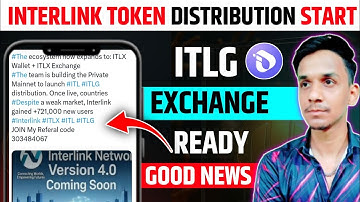 INTERLINK VERIFY ITLG DISTRIBUTION 📣 INTERLINK NETWORK NEW UPDATE | INTERLINK WALLET LAUNCH 🔥