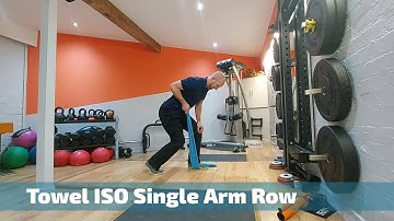 Towel Iso single arm row