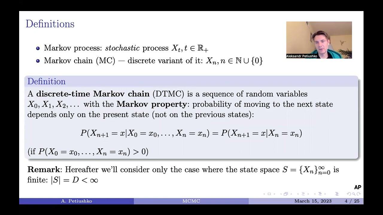 Intro to ML/DL Theory. Lecture 05. Recap of MC. MCMC. Gibbs, MH, Langevin, MALA and SGLD