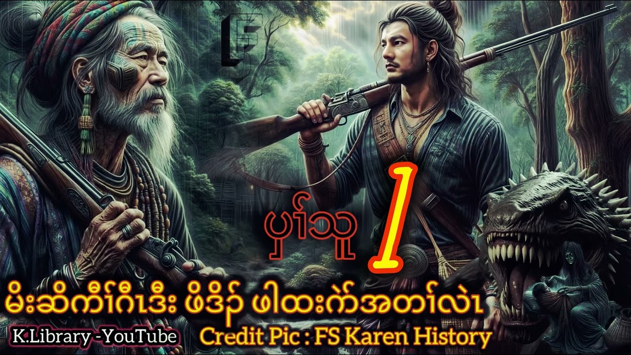 📀ကညီတၢ်တဲပူ Karen Library Story Legend Hunter Kaw Gaw မိးဆိကီၢ်ဂီၤအတၢ်လဲၤ Par 1 📀