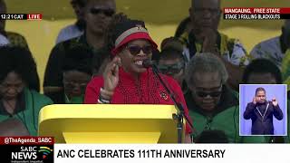 January 8 statement I COSATU president Zingiswa Losi gives a message of support