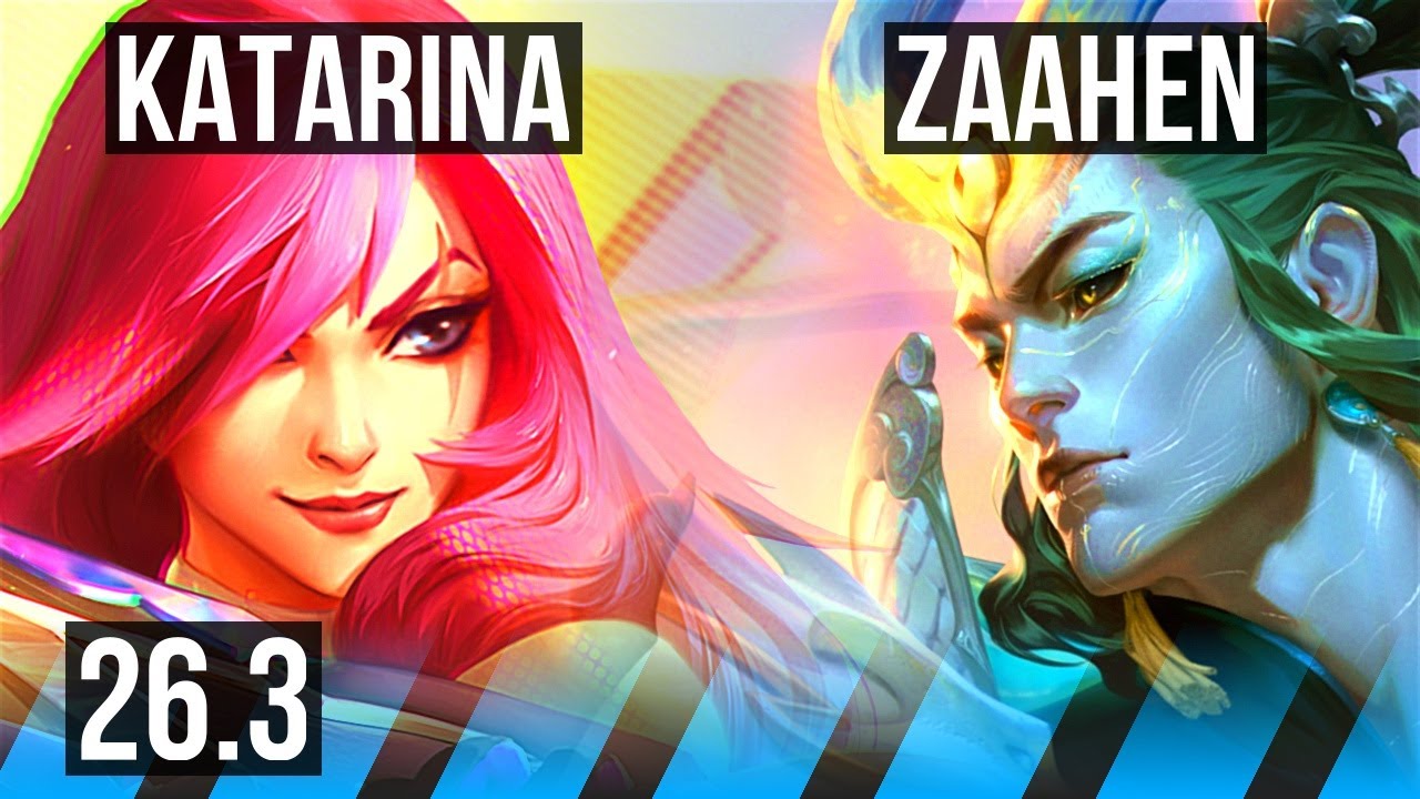KATARINA vs ZAAHEN (MID) | 104K damage, First Strike | EUNE Grandmaster | 26.3