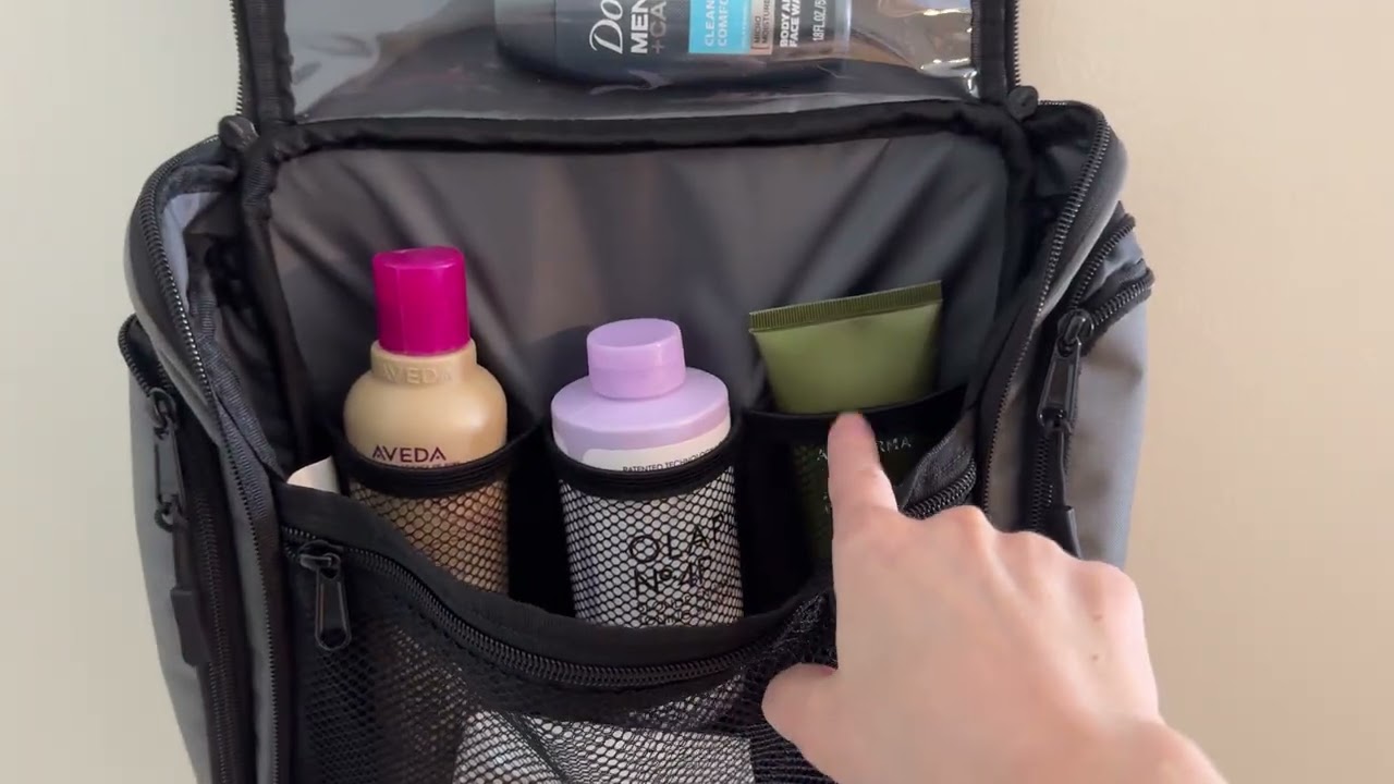 Travel Toiletry Bag - This 19-Compartment Organizer Is So Convenient