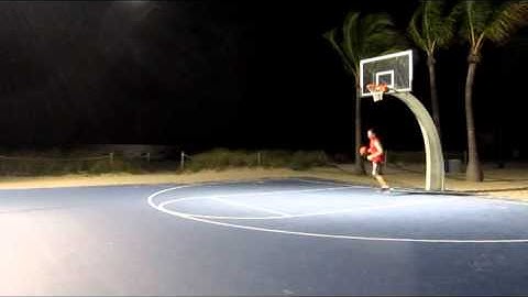 Spin Ball Out, Reverse Pivot, Jab Step, 1 Dribble, Between the Legs then Pull Up Jumper