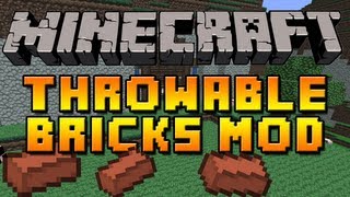 ★ Mod Spotlight w/ SuperMinepod! - Throwable Bricks Mod! (1.3.2)