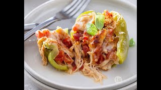 Chicken Parmesan Stuffed Peppers