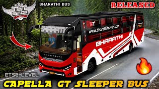 🔥DOWNLOAD BHARATHI CAPELLA GT SLEEPER BUS MOD FOR BUS SIMULATOR INDONESIA | BUSSIN | #bussidmods 