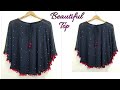 Very Easy Circle Top/Cape Top Cutting and Stitching/ Trendy Top Cutting and Stitching/Stylish Top