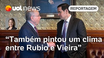 Rubio não cita Bolsonaro em reunião com Vieira e diz agir por encontro de Lula e Trump | Dani Lima