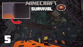 Minecraft: Piglin Bastion Raid!  1.16 Survival Let's play | Ep 5