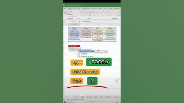 Combine lists in Excel with =TOCOL #exceltips #exceltricks #excel #excelshorts #microsoftexcel
