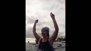 First cold plunge in 8 degree water in Toronto’s Largest Cold Plunge Event