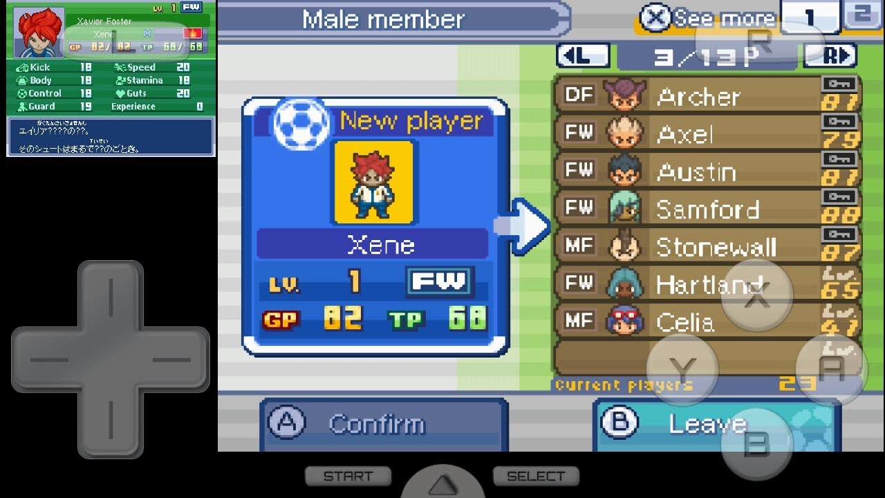 Inazuma Eleven 3 The Ogre: Cheats todos los Objetos