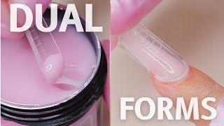 How to Do Nails using DUAL FORMS? Maximize your TIME!