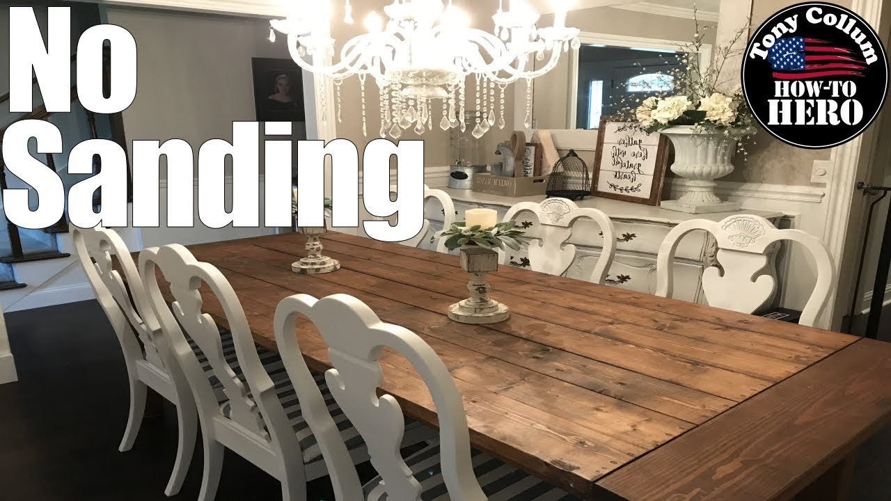 Paint Wood Furniture, How To Paint Dining Room Table Without Sanding