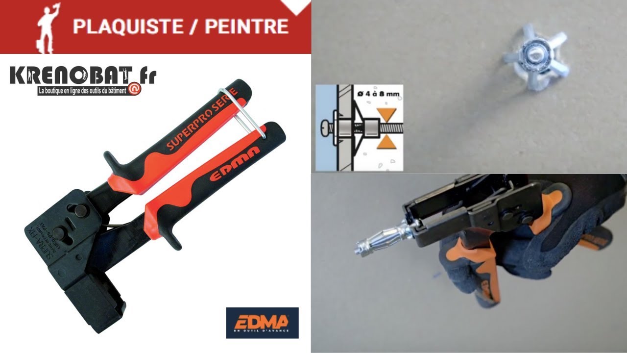 Pince Molly : pince d'expansion Super-Fix - Edma