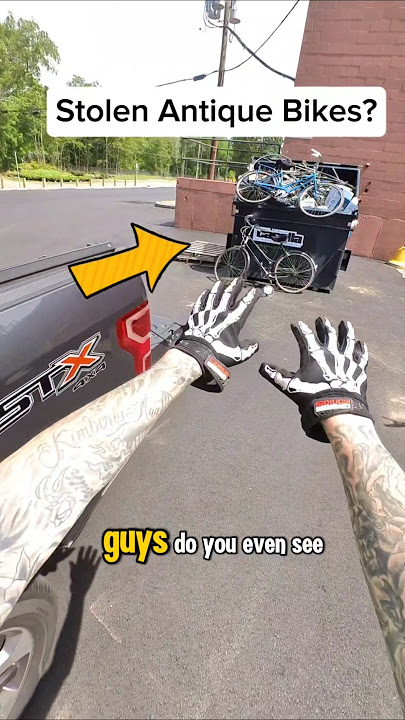 Dumpster diving for possible stolen antique bikes?!? #dumpsterdiving #dumpster #bike #bicycle #free