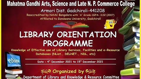Induction and Library Orientation Programme 2022 - 23
