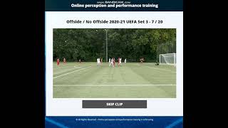 P4P Training: offside - no offside