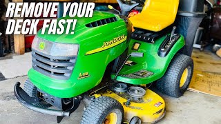 John Deere L118 Mower Deck Removal – Step-by-Step Guide