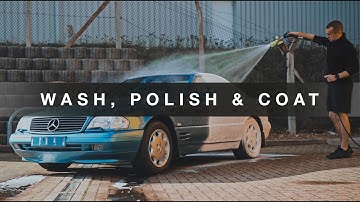 Paint Correction, Ceramic Coating & Deep Cleaning | Retro Cool Mercedes SL R129 Full Detail